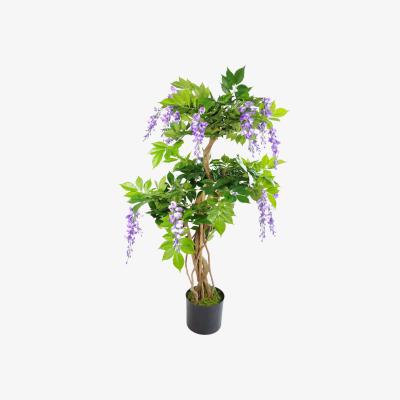 The Range Artificial Purple Wisteria Tree - Green