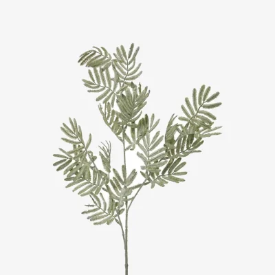 The Range Hill Interiors Wattle Leaf Artificial Flower - Green
