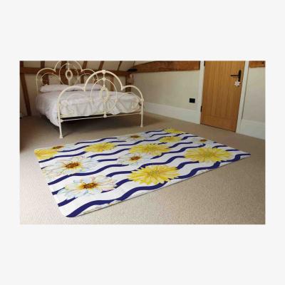 The Range Bright Yellow Flowers  Zig Zags Rug - Yellow / 230cm