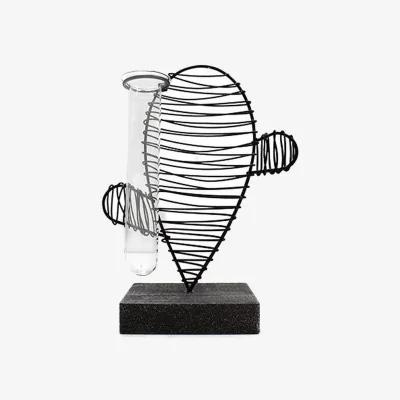 The Range Hydroponic Home Decor Cactus  Lab Pot - Black