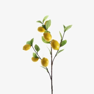 The Range Lemon Branch 2 Pack Yellow Artificial Flowers - Yellow