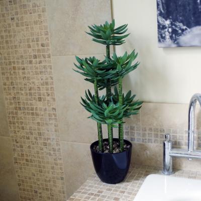 The Range Artificial Tropical Yukka Palm Potted in Planter - Green