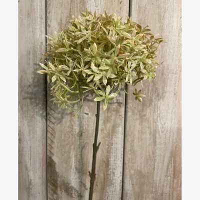 The Range Hill Interiors Allium Stem Artificial Flower - Green/Beige
