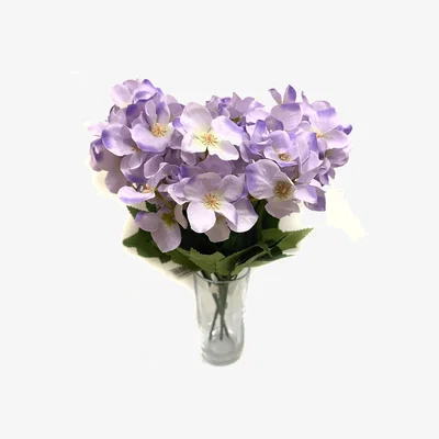 The Range Artificial Hydrangea Bush Set - Purple