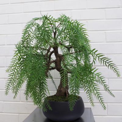 The Range Artificial Luxury Willow Bonsai Tree - Green