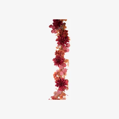 The Range Autumn Hydrangea and Dahlia Garland - Burnt Orange