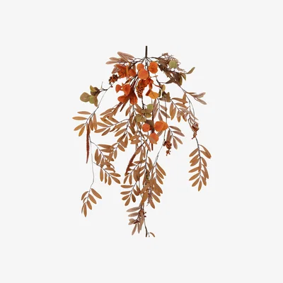 The Range Autumnal LED Eucalyptus Spray - Orange