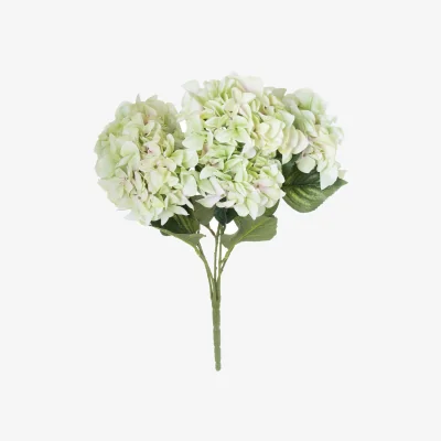 The Range Hill Interiors Shabby Hydrangea Bouquet Artificial Flower - Green