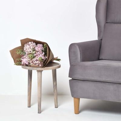 The Range Pom  Daisy Pink Artificial Bouquet in Brown Paper - Pink