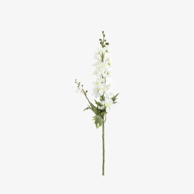 The Range Set of 3 Tall Delphinium Stems Artificial Flowers - White