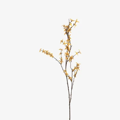 The Range Set of 3 Artificial Forsythia Stems Yellow - Yellow