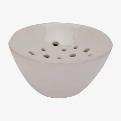 The Range Hill Interiors Ceramic Flower Frog - White