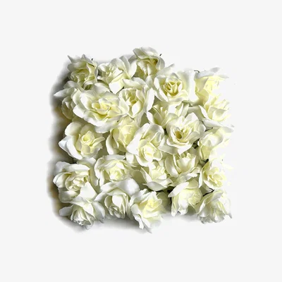 The Range 100 Artificial Rose Flowers - Cream