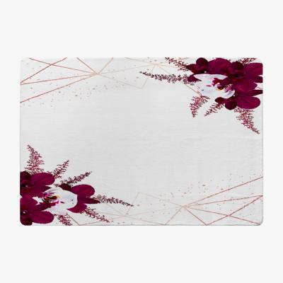 The Range Geometrics  Flowers Rug - Red / 110cm