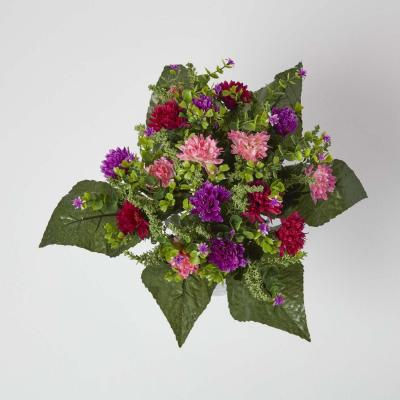 The Range Homescapes Multi Colour Artificial Chrysanthemum Flower Bouquet Arrangement - Pink