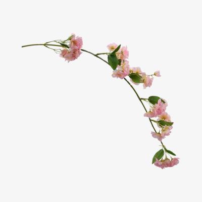 The Range Artificial Faux Spring Cherry Blossom Branch Spray with Pink Flowers - Pink