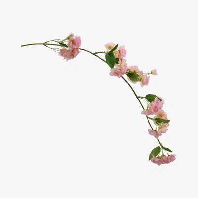 The Range Artificial Faux Spring Cherry Blossom Branch Spray with Pink Flowers - Pink