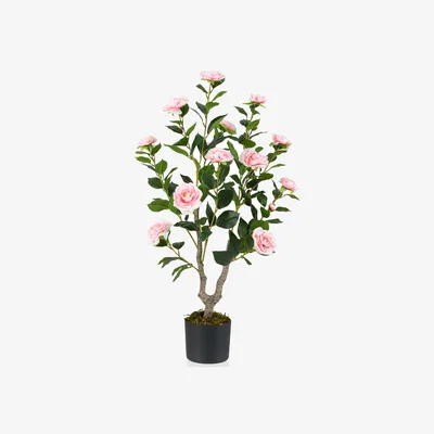 The Range 90cm Artificial Camellia Tree - Pink