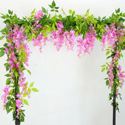 The Range 2M Artifical Wisteria Garland Faux Silk Flowers - Pink
