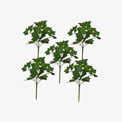 The Range Pack of 5 Faux Ivy Leaf Sprays Foliage Plant - Green