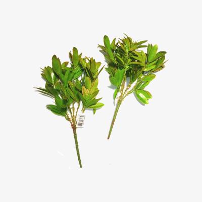The Range Set of 2 Artificial Faux Bay Leaf Plants 33cm  - Green