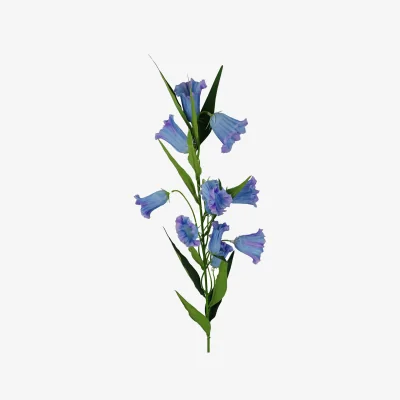 The Range Trumpet Artificial Flower Stem - Blue Trumpet Flower