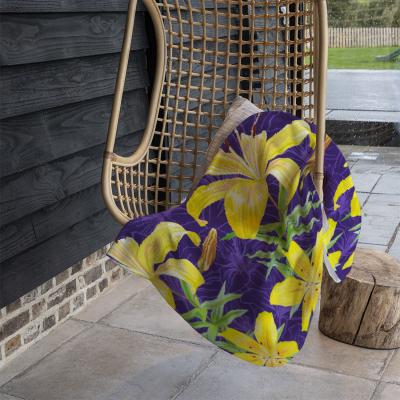 The Range Yellow Lily Flowers Blanket - Yellow
