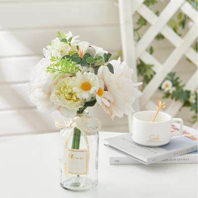 The Range Artificial Fake Bonsai Flower Plant With Flowerpot Garden Wedding Desktop Decor - White Green / 20cm / 32cm