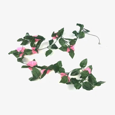 The Range Artificial Faux Pink Rose Flower Garland - Pink