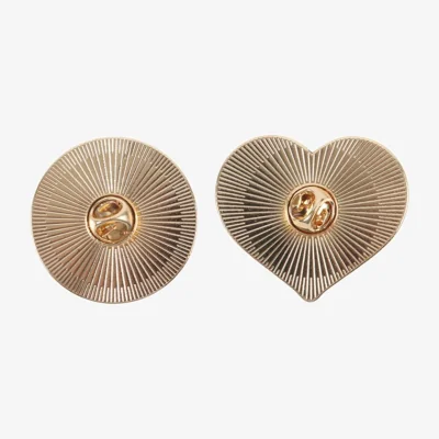 The Range Burning Heart Sad Flower Pin Badge Set Y2K Rebellion Accessories - Pink