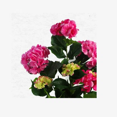 The Range Artificial Hydrangea Plant In Pot With 200 Flowers - Pink