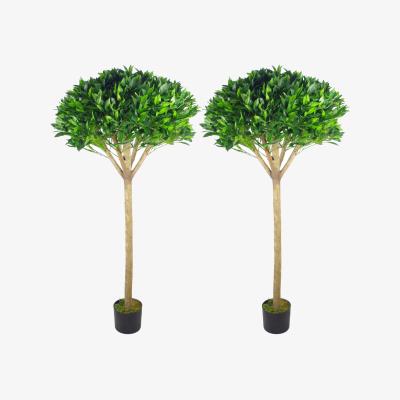 The Range Premium Artificial Bay Trees - Green