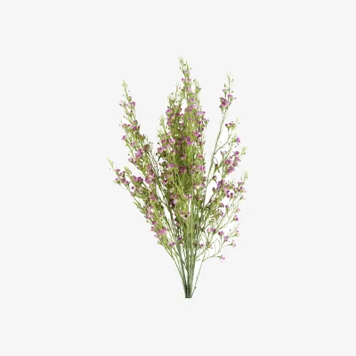The Range Bunch of Artificial Foliage Stems with Small Flowers - Foliage Flowers Purple
