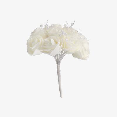 The Range Sparkly Rose with Pearls Bouquet - Ivroy