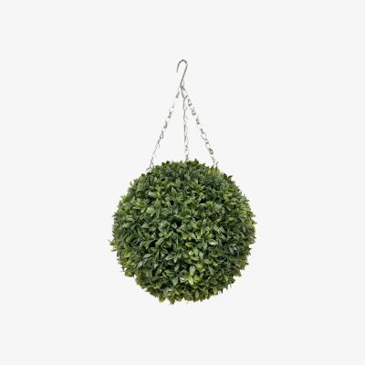 The Range Best Artificial 28cm Green Olive Grass Hanging Basket Topiary Ball - Green