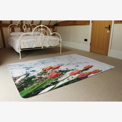 The Range Flowers On Marble Rug - Green / 230cm