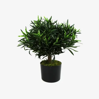The Range Podocarpus Bush Artificial Plant - Green