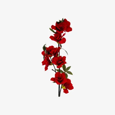 The Range Hill Interiors Large Bloom Artificial Flower Spray - Red