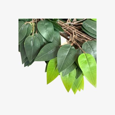 The Range Artificial Ficus Leaf Spray - Green
