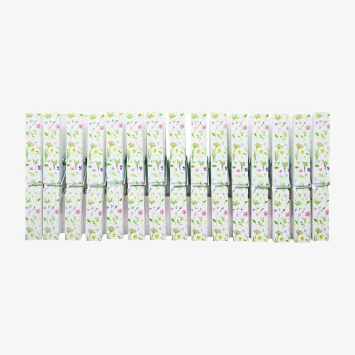 The Range Pack of 30 Wildflower Printed Pegs