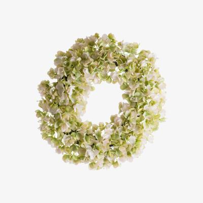 The Range Hydrangea Wreath Faux Botanical for Elegant Decor - White