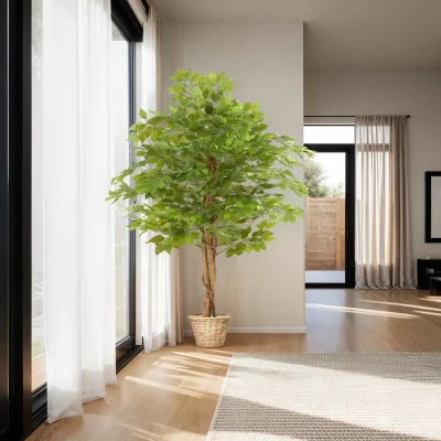 The Range Artificial Plant - Detailed And Lifelike, Ficus Tree, Low-Maintenance - Green / 160cm