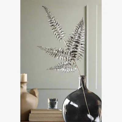 Rockett St George Faux Silver Fern Leaf Stem