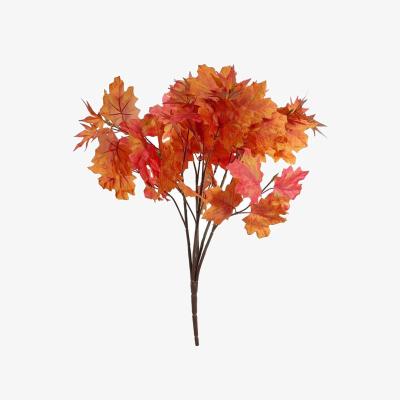 The Range Artificial Autumn Maple Bush 60cm - Red