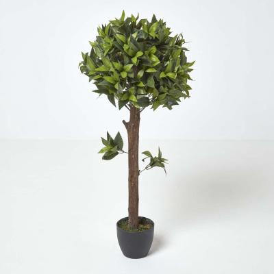 The Range Homescapes One Ball Bay Topiary Tree 3 Feet Tall Artificial Plant or Tree - Green