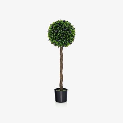 The Range Fake Lavender Topiary Ball Plant - Green
