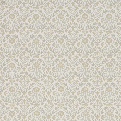 The Rug Seller Morris Bellflowers 216437 by Morris & Co in Linen Cream Beige