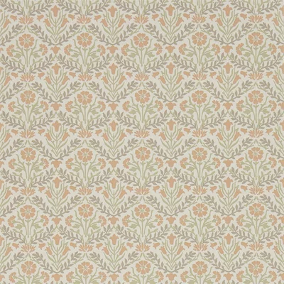 The Rug Seller Morris Bellflowers 216438 by Morris & Co in Saffron Olive Green