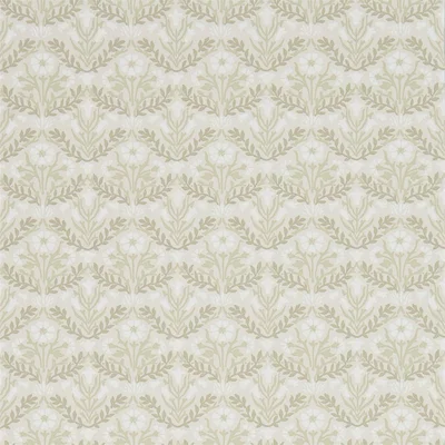 The Rug Seller Morris Bellflowers 216434 by Morris & Co in Manilla Olive Green