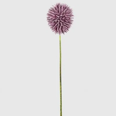 Teddy Beau Deco Home Pink Foam Allium Stem Flower